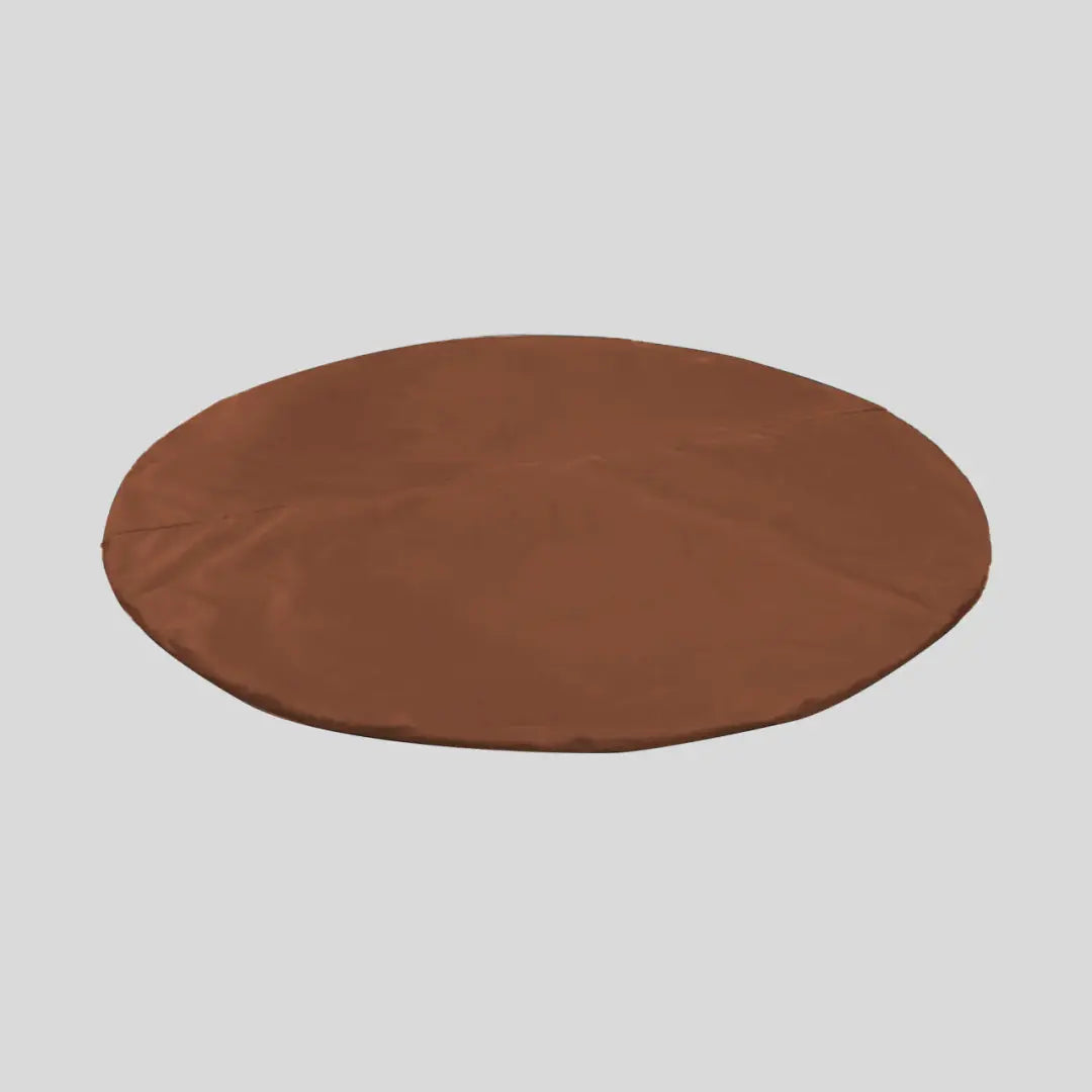 Custom Under-tub Insulated Base - Brown, Round Shape For Hot Tub On White Background
