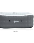 Relax In Style With This Inflatable Hot Tub Spa, 4-6 Person, Grey, Perfect For Camping Trips