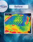 Thermal Image Of Temperature Variations On Custom Inflatable Hot Tub Insulation Lid