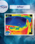 Thermal Image Of Temperature Distribution On a Custom Inflatable Hot Tub Insulation Lid