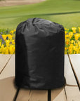 Insulated Pump Cover For Egg Pump On Wooden Table: Sleek Black Design