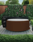 Insulated Intex Purespa Hot Tub Jacket On a Covered Hot Tub On a Wooden Deck