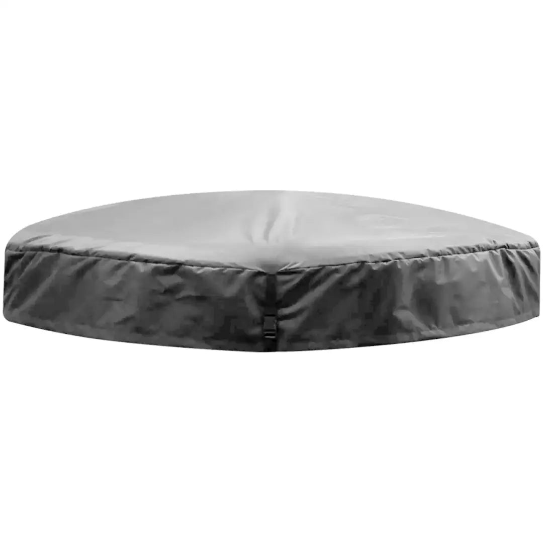 Insulated Thermal Cover For Canadian Spa Hot Tub Shown With a Sleek Black Round Design