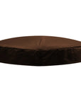 Person Round Thermal Cover For Hot Tub - Smooth Brown Insulated Lid By Cleverspa
