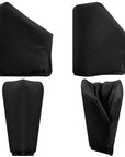 Black Neoprene Protective Covers For Body Armor Plates In Insulated Jacket For Garden Taps