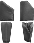 Fabric-covered Insulated Jacket For Garden Taps, Protective Sleeve Shown From Different Angles