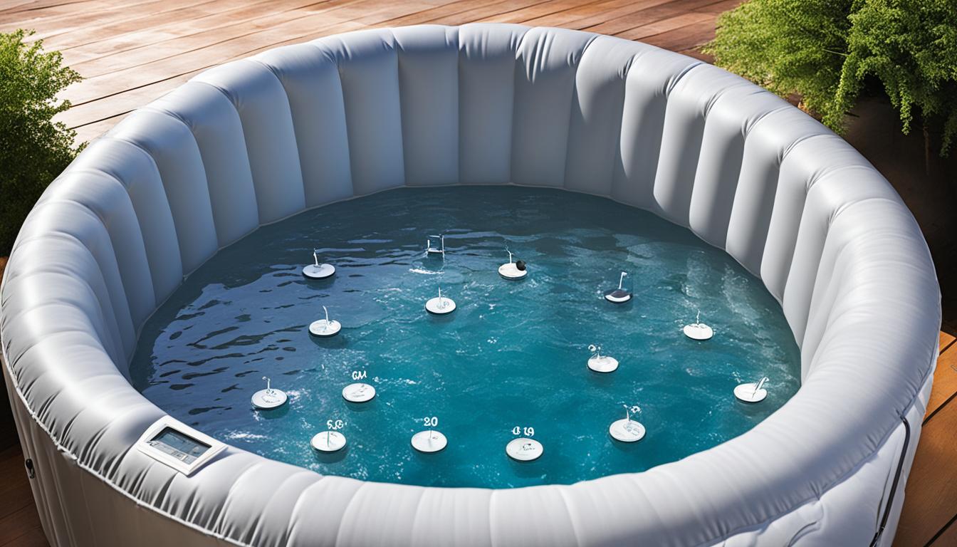 recommended temperatures inflatable hot tub