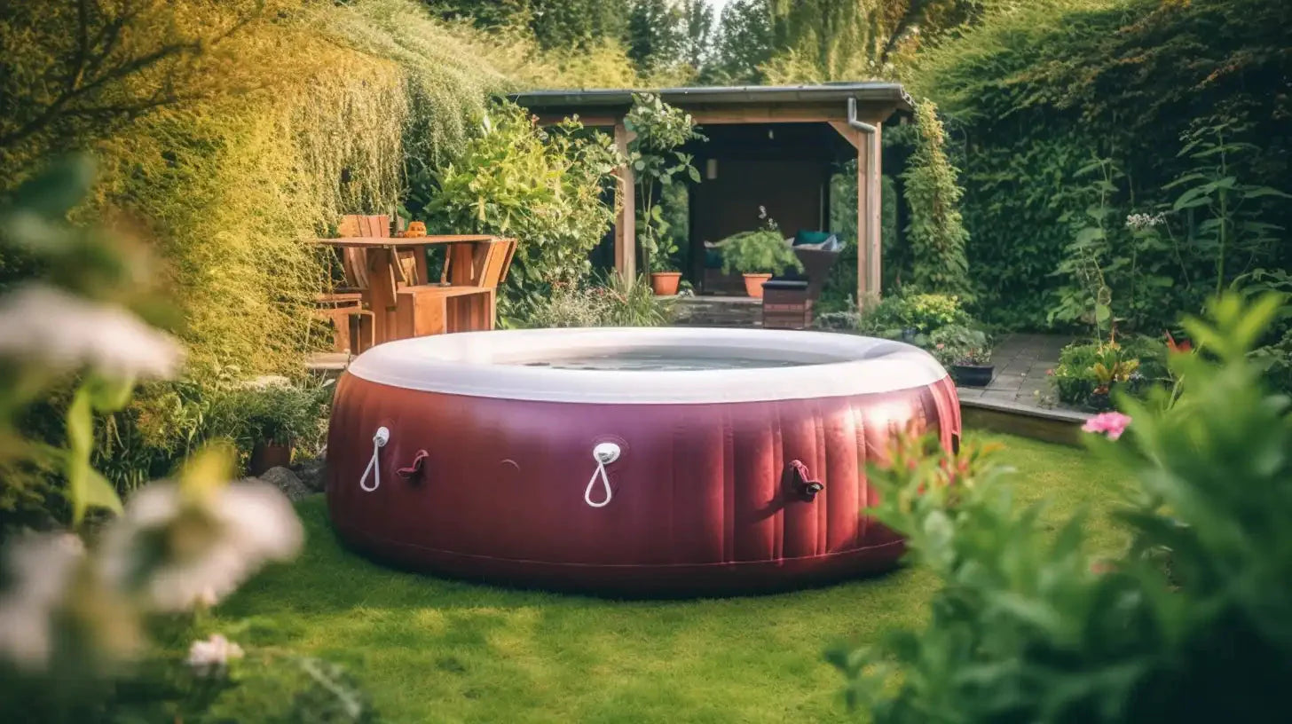 Hot Tub In Garden For Energy-efficient Hot Tub Insulation