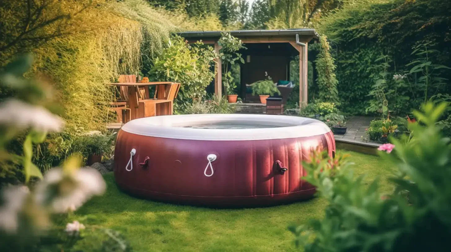 Hot Tub In Garden For Energy-efficient Hot Tub Insulation