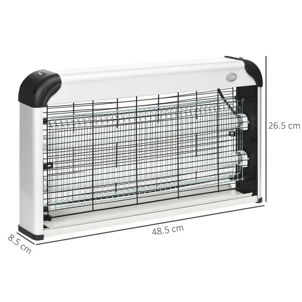 White Animal Cage Displayed With 30w Mosquito Insect Killer - Essential Hot Tub Accessory