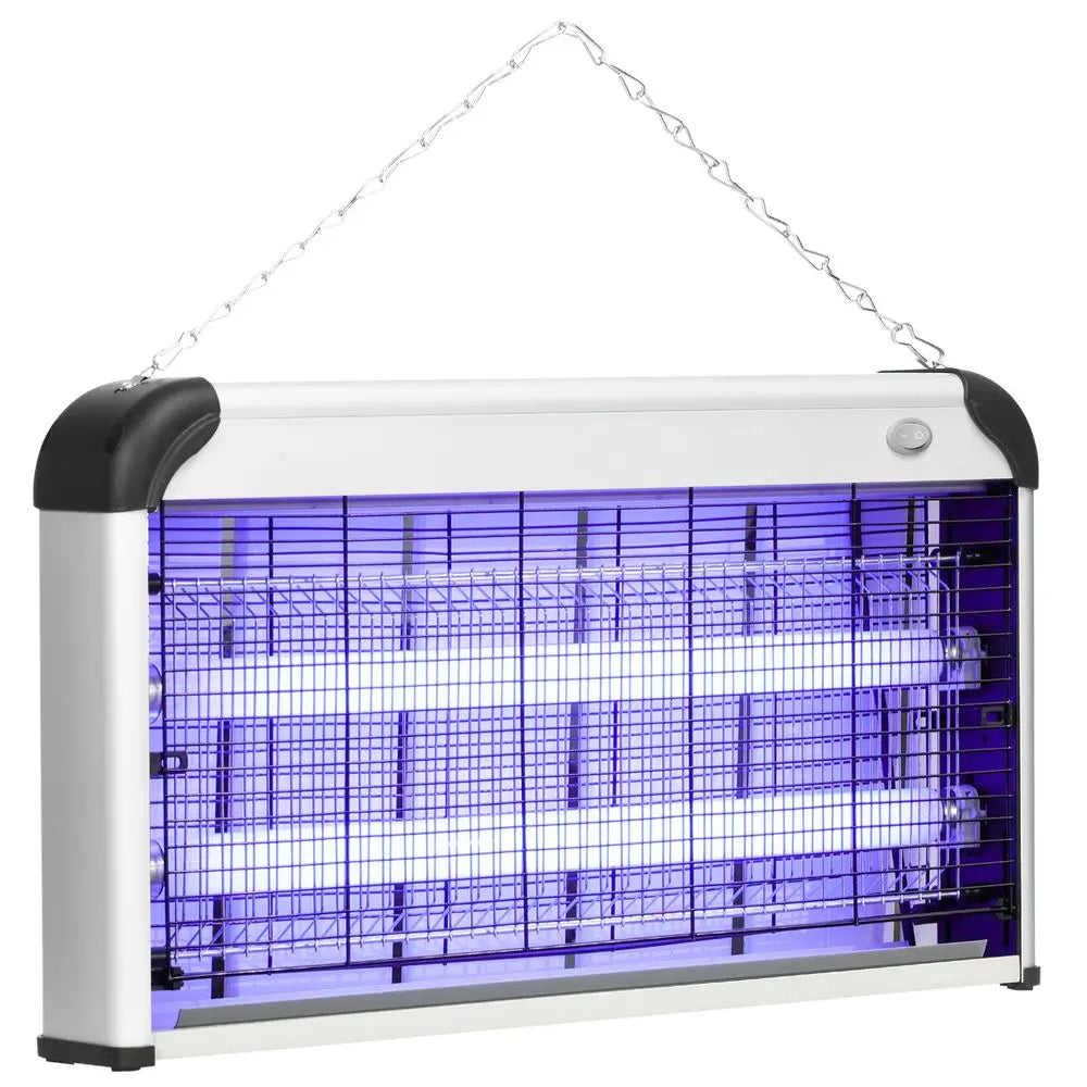 Close-up Of Purple Insect Trap Hanging: 30w Mosquito Killer For Hot Tub Use