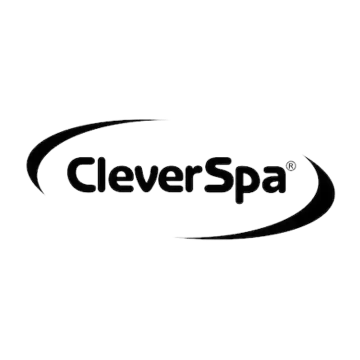 CleverSpa logo with curved lines.