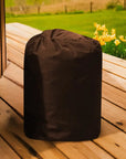 A Black Insulated Pump Cover On a Wooden Table For Cosy Spa Smart Pump