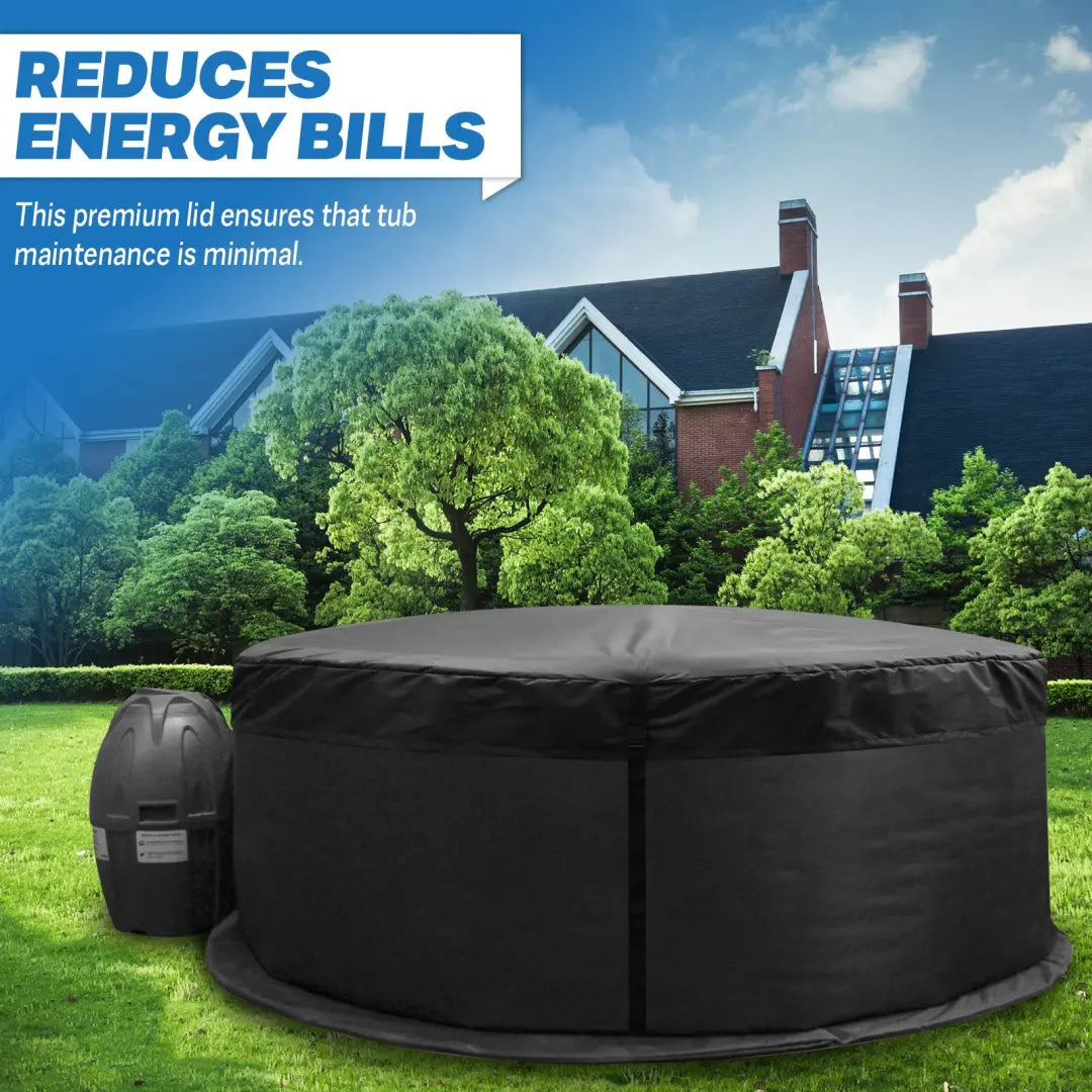 Cwtchy Covers - Custom Inflatable Hot Tub Insulation Lid | Energy Saving Thermal Cover