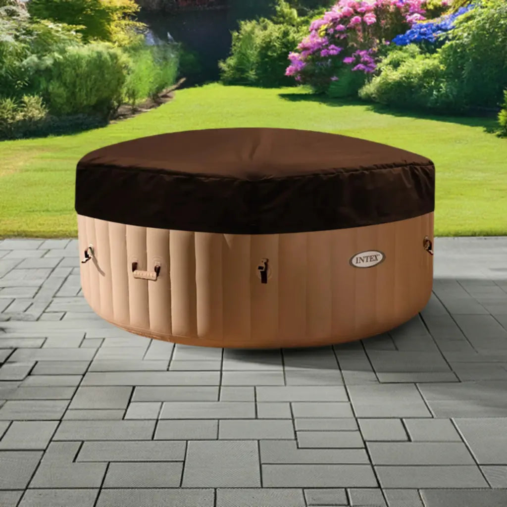 Intex Purespa Hot Tub With Insulated Lid, Perfect For Backyard Relaxation