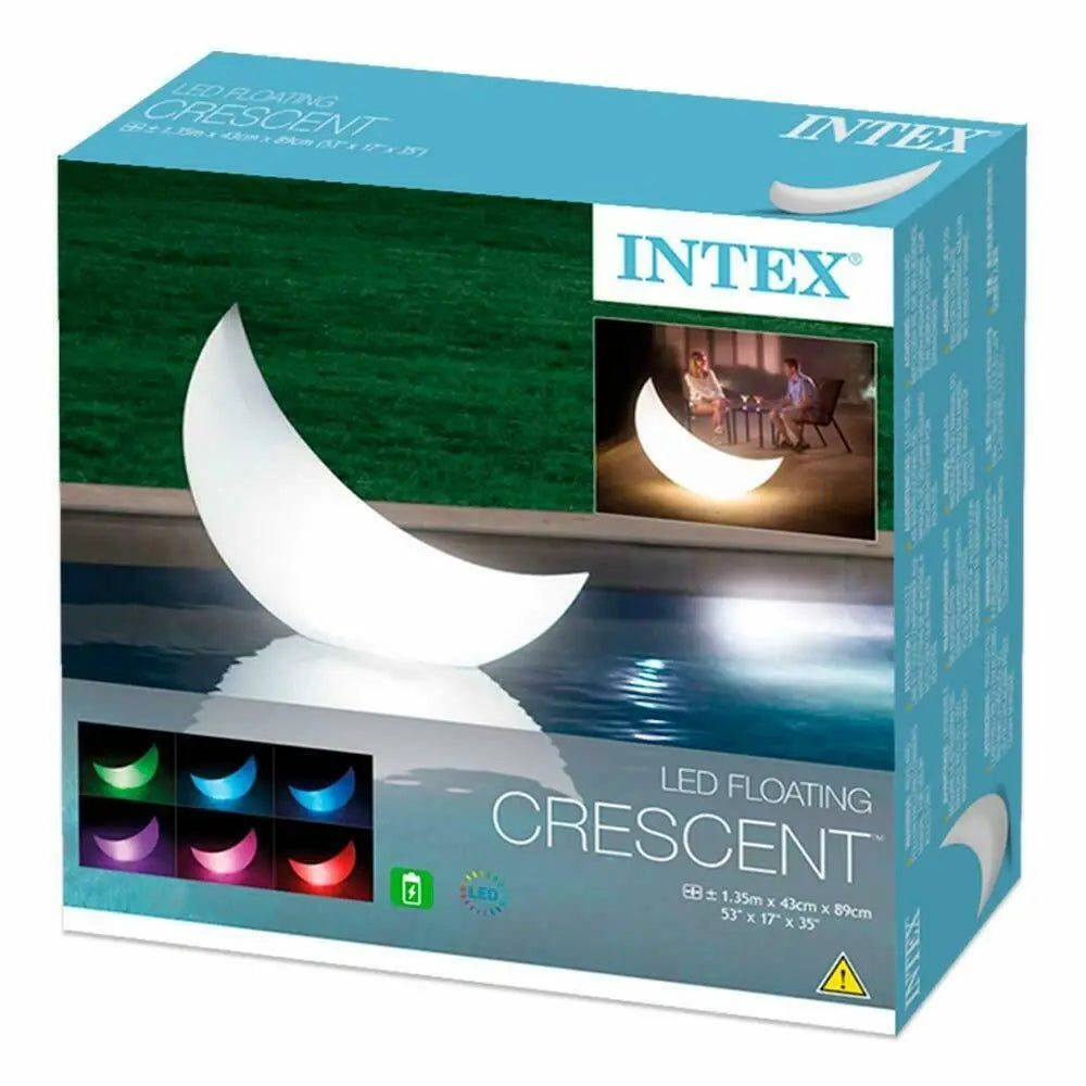 Intex 68693 Led Floating Halfmoon Light - Perfect Ipx8 Waterproof Hot Tub Accessory