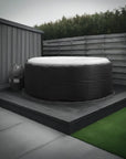 Insulated Hot Tub Jacket For Cleverspa On Raised Platform Enhances Comfort In Your Round Hot Tub