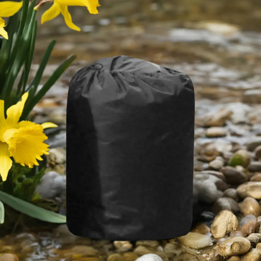 Insulated Pump Cover For Lay-z Spa Hot Tub On Rocks By a Stream. Waterproof And Durable