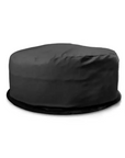 Black waterproof Lay-Z Spa hot tub fire pit cover with elastic edge