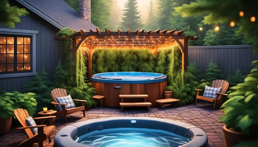 outdoor hot tub privacy ideas