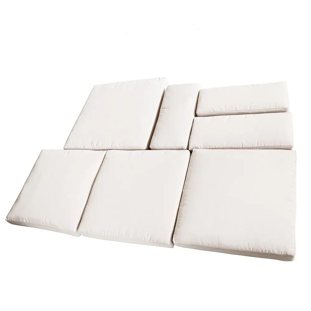 Set Of Four White Pillows With 180g M² Polyester Cushion Covers And Zip Fastenings