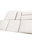 Set Of Four White Pillows With 180g M² Polyester Cushion Covers And Zip Fastenings