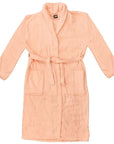 Unisex Luxury Plush Fleece Pink Bathrobe For Ultimate Comfort By Hot Tub