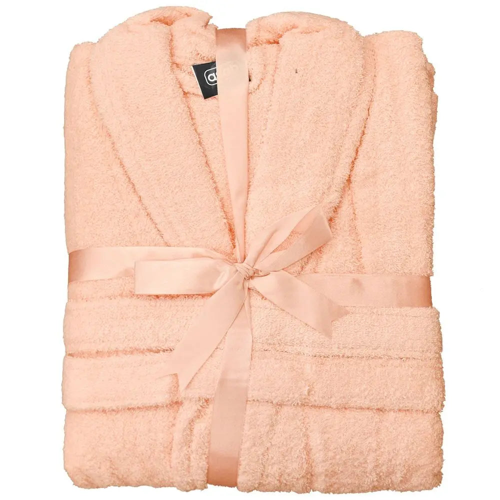 Unisex Luxury Soft Plush Fleece Pink Bathrobe For Ultimate Comfort With Bow – Perfect For Hot Tub